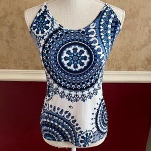 Venus Medallion Crossback Halter Blouse